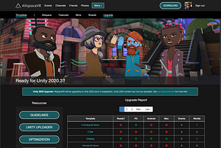 Altspace Unity Upgrade FAQ