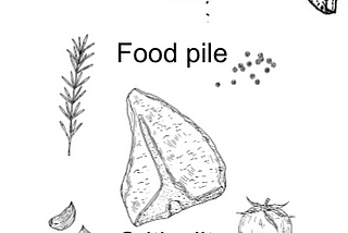 The food pile criticality hypothesis: nor carnivore nor vegan.