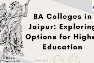 BA Colleges in Jaipur: Exploring Options for Higher Education