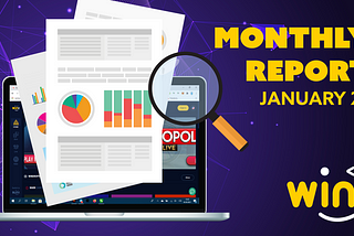 WINK MONTHLY REPORT FOR JANUARY