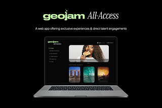 Introducing Geojam “All Access” — The Ultimate Hub for Everything $JAM