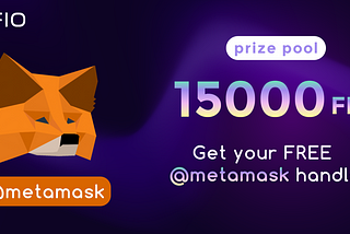 FIO🤝MetaMask: Get Your FREE @MetaMask Handle