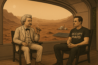 A Riverboat Conversation on Mars