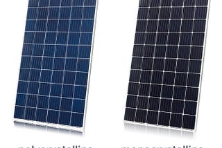 WHAT IS THE DIFFERENCE BETWEEN MONOCRYSTALLINE AND POLYCRYSTALLINE SOLAR PANELS?