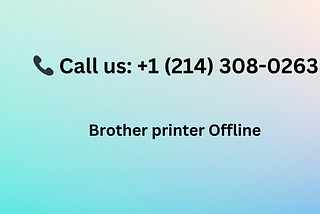 How do I get my Brother printer back online?