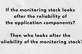 High Availability & Fault Tolerance for Monitoring Stack
