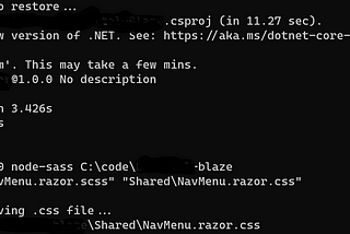 Blazor and Component Scoped CSS/SASS