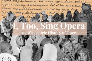 A Letter to the Black People in Opera