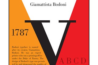 Bodoni Poster