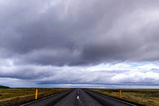 A long and lonesome highway; at the end, a place to write.