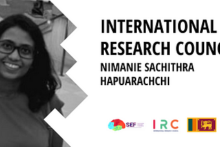 Meet Sri Lankan Researcher — Nimanie Sachithra Hapuarachchi