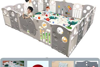 Foldable Playpen for Babies Kids Play Yard