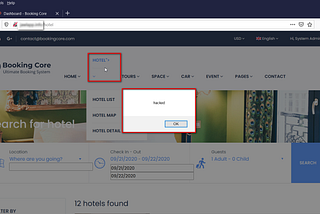 Vulnerabilities in Booking Core 1.7