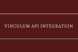 Vinculum API Integration