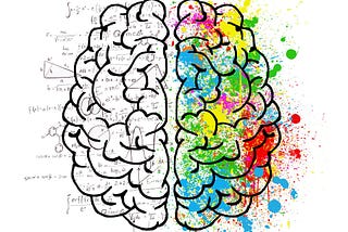 Two Sides of Brain showing what it is capable of cognition and conciousness