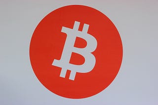 Bitcoin Image in Dark Orange Colour