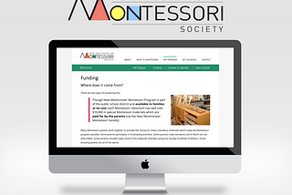 New Westminster Montessori Society — Case Study