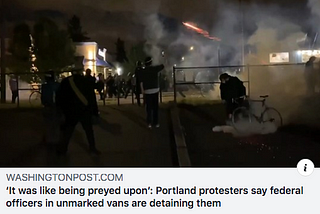 Portland protest war zone, open city