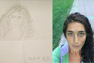 I used to sketch portraits of the girl I was going to marry when I was younger.