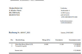 BoozeMoon Beer coming soon! We ordered our first beers from the brewery.