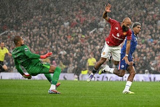 A win is a win. United needed some luck.