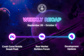 Weekly Recap: September 26–Oct 2