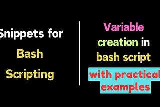 Creating a variable in Linux Bash