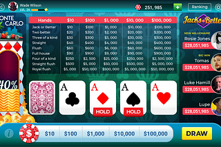 Zarzilla Games releases its Play Store topping ‘Jacks or Better’ Video Poker Game!