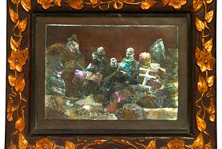 Masterpiece of Art: Vladimir Ilyich Lenin Mother-of-Pearl Inlay Painting