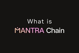 What is MANTRA Chain?