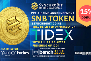 SynchroBit Coin Listing on Tidex Exchange