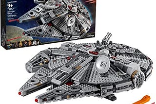 LEGO Star Wars Millennium Falcon 75257 Starship Construction Set, with Finn, Chewbacca, Lando…