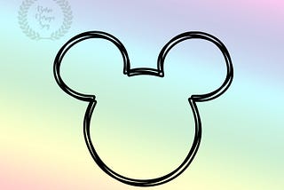 Mickeyy Head Line  SVG PNG, Instant Download, Cut File, Clipart, Personal Use, Commercial Use