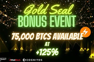 Bitcoin Spark Gold Seal Bonus Event — Sept. 16th at 1 pm UTC