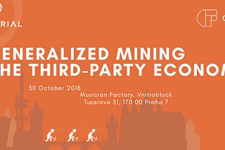 Generalized Mining And The Third-Party Economy Meetup