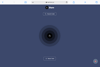 Tapshare(file/code sharing website) screenshot