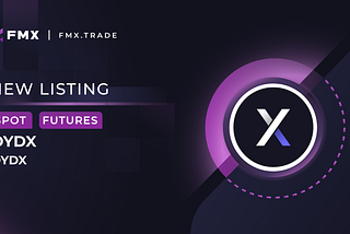 dYdX (DYDX) is the next listing on FMX