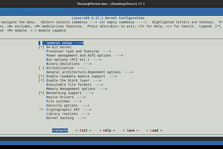 Compiling and installing the Linux kernel