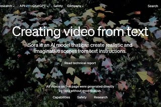 OpenAI’s Sora: Create a Video from Text (Revolutionizing Content Creation)