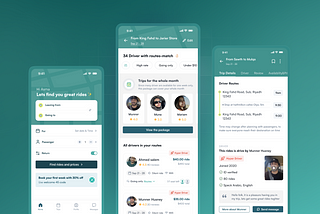 Designing a ride-sharing app for the daily commute — UI/UX Case study