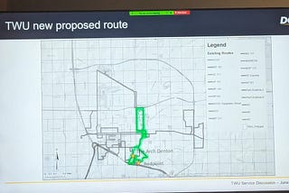 Route Ideas for the Proposed TWU DCTA Route