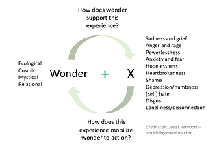 Wonder + X: cosmic connection, difficult emotions, and real social change