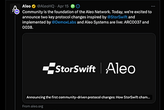 StorSwift Leads Community-Driven Innovation in Aleo Network with ARC0037 and ARC0038