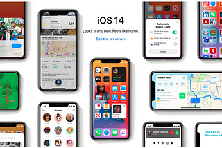 Apple iOS 14 Home versus Windows 10 Start