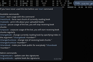 Telegram chunk reader
