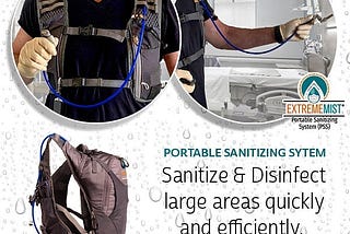 Disinfectant mist sprayer for all your sanitizing needs