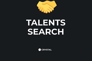 We are searching talents!
