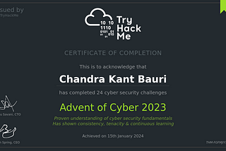Advent of Cyber 2023