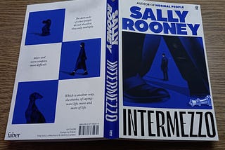 Paperback copy of Sally Rooney’s novel Intermezzo