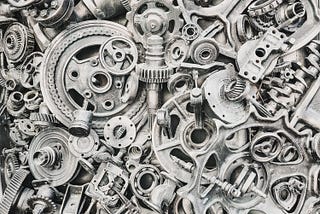 Thousands of Gears in a machine